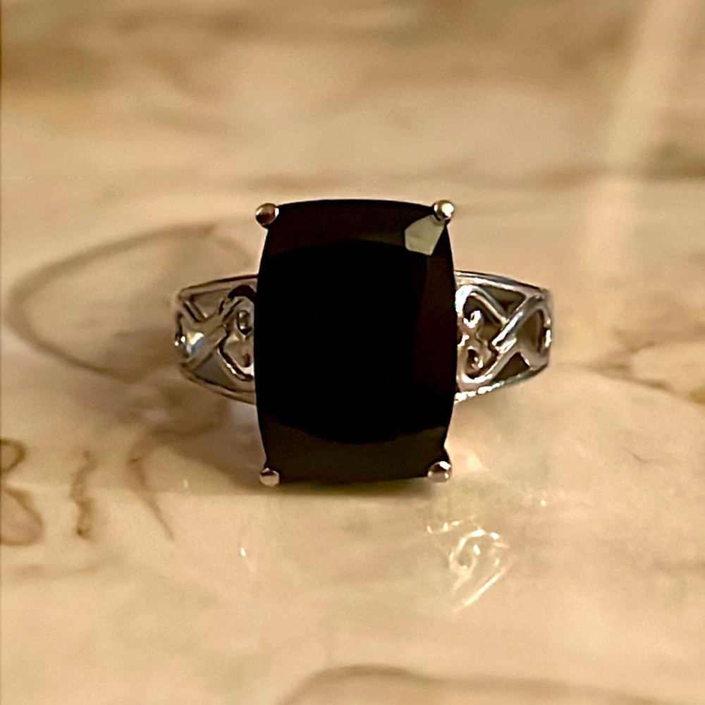 Black Spinel Ring